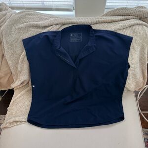 Navy FIGS Rafaela Oversized Scrub Top